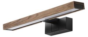 Brilagi - LED осветление за баня огледало 3 в 1 WOODY MIRROR LED/8W/230V IP44 черно/дъб-орех