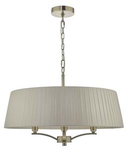 Där Lighting CRI0429 - Полилей на верига CRISTIN 4xE14/40W/230V месинг/таупе