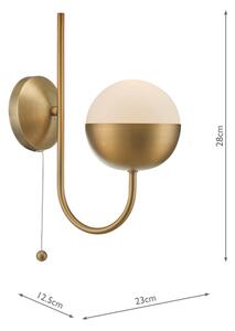 Där Lighting AND0742 - Стенен аплик ANDRE 1xE14/11W/230V месинг