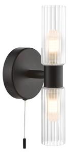 Där Lighting BOL0922 - Стенна лампа за баня BOLTON 2xG9/5W/230V IP44 черна