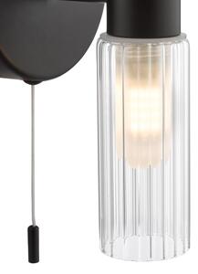 Där Lighting BOL0922 - Стенна лампа за баня BOLTON 2xG9/5W/230V IP44 черна