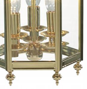 Där Lighting MOO0340 - Полилей на верига MOORGATE 3xE14/60W/230V месинг