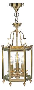 Där Lighting MOO0340 - Полилей на верига MOORGATE 3xE14/60W/230V месинг