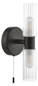 Där Lighting BOL0922 - Стенна лампа за баня BOLTON 2xG9/5W/230V IP44 черна