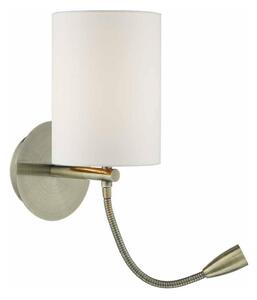 Där Lighting FET0775 - LED стенен аплик FETA 1xE27/60W/230V + LED/1W месинг