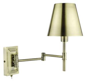 Där Lighting KEN0775 -Гъвкава стенна лампа KENSINGTON 1xE14/25W/230V месинг
