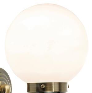 Där Lighting BAR0775 - Стенен аплик за баня BARCLAY 1xE14/40W/230V IP44 месинг