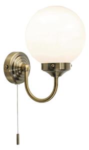 Där Lighting BAR0775 - Стенен аплик за баня BARCLAY 1xE14/40W/230V IP44 месинг