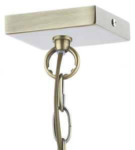 Där Lighting CHU0175 - Полилей на верига CHURCHILL 1xE27/60W/230V месинг