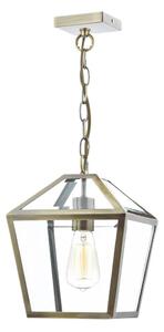 Där Lighting CHU0175 - Полилей на верига CHURCHILL 1xE27/60W/230V месинг