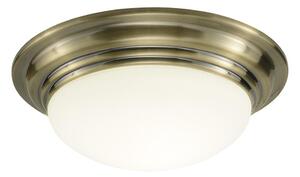 Där Lighting BAR5275 - Таванно осветително тяло за баня BARCLAY 1xE27/60W/230V Ø 31 см месинг