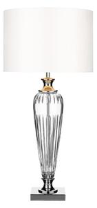Där Lighting HIN4208 - Настолна лампа HINTON 1xE27/60W/230V бял/лъскав хром