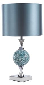 Där Lighting ELS4223 - Настолна лампа ELSA 1xE27/40W/230V синя/лъскав хром