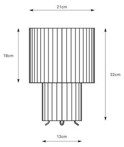Markslöjd 108895 - Настолна лампа CATIS 1xE27/60W/230V 32 cm бяла