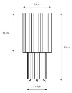 Markslöjd 108897 - Настолна лампа CATIS 1xE27/60W/230V 45 см бяла