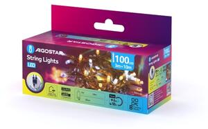 Aigostar - LED външен коледен гирлянд 100xLED/8 функции 13m IP44 топла/студена