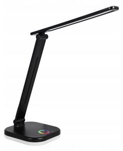LED RGBW димируема настолна лампа с безжично зареждане LED/7W/5V USB черна