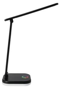LED RGBW димируема настолна лампа с безжично зареждане LED/7W/5V USB черна