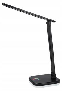 LED RGBW димируема настолна лампа с безжично зареждане LED/7W/5V USB черна