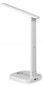 LED RGBW димируема настолна лампа с безжично зареждане LED/7W/5V USB бяла