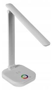 LED RGBW димируема настолна лампа с безжично зареждане LED/7W/5V USB бяла