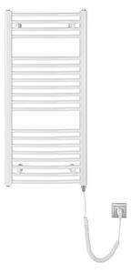 Aqualine - Електрическо оборудване за баня радиатор ORBIT-E 300W/230V 96 см бял кръгла
