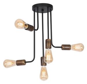 Полилей на прът 5xE27/15W/230V