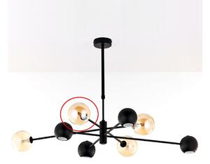 Jupiter - Резервно стъкло за полилей MOKA G9, диаметър 12 см, опушено бежово