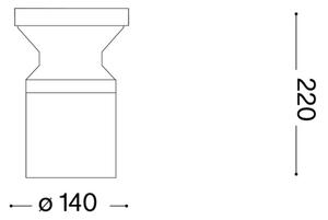Ideal Lux - Външна лампа TORRE 1xE27/15W/230V 22 см IP65 антрацит