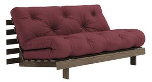 Разтегателен диван в цвят бордо 160 cm Roots - Karup Design