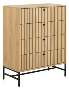 Скрин Norsica Levala 102, Светъл дъб, 100.1x80.6x40cm