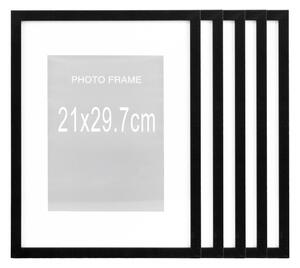 Черна рамка 5 бр. 21x30 cm Marbella – House Nordic