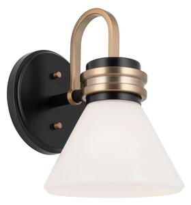 Kichler KL-FARUM1-BK - LED Лампа за баня FARUM 1xG9/3W/230V черен/месинг