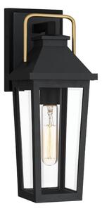 Quoizel QZ-BUCKLEY-S-MBK - Външно стенно осветително тяло BUCKLEY S 1xE27/40W/230V IP44