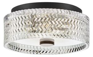Hinkley HK-ELLE-F-S-BK - Плафон 2xE27/60W/230V Ø 30,5 cm черен