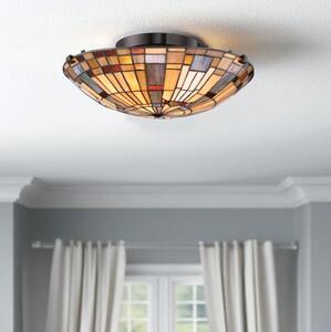 Quoizel QZ-INGLENOOK-F-SMALL-Таванно осветително тяло INGLENOOK 2xE27/60W/230V Ø40,7 см