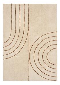 Бежов килим със смес от памук 200x300 cm Tampa – House Nordic