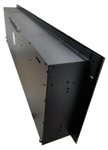 Eлектрическа камина за стена ElectricSun PAULA XS черна стъкло, на стена, cвободно стоящ или за вграждане, със звук, 10 цвята, WI-FI връзка с приложен