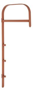 Метална стенна стойка за дрехи в цвят кафяв коняк 30x80x3 cm Gresto – House Nordic