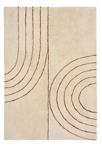 Бежов килим със смес от памук 160x230 cm Tampa – House Nordic