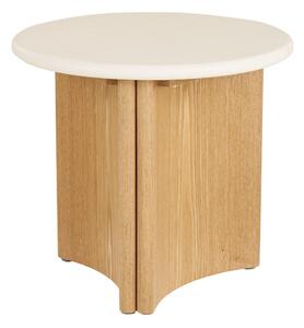 Кръгла странична масичка с бетонен плот ø 50 cm Motril – House Nordic