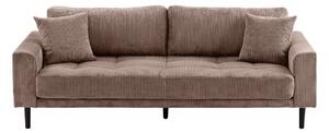 Кафяв диван от рипсено кадифе 210 cm Lido – House Nordic