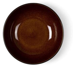 Черна/в кехлибарен цвят супена глинена чиния ø 24 cm Gastro Black/Amber – Bitz