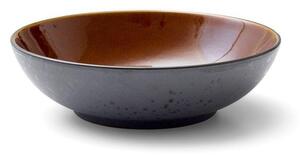 Черна/в кехлибарен цвят супена глинена чиния ø 24 cm Gastro Black/Amber – Bitz