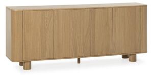 Скрин от декор от дъб в естествен цвят 180x75x40 cm Padoc – MOME