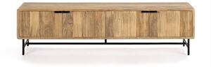 Маса за телевизор от масивно манго в естествен цвят 190x50x40 cm Mundra – MOME