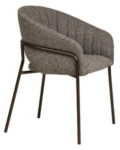 Сив стоманен трапезен стол с подлакътници Costa – House Nordic