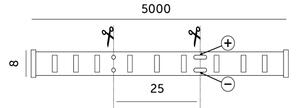 LED Лента LED/50W/12V 5 м 4000K
