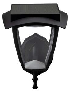 LED соларна стенна лампа LED/2W/3,7V 3000/6000K IP65 2200 mAh черна