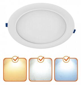 Вградено LED осветително тяло SIGARO LED/18W/230V 3000/4000/6500K Ø 22 см, бяло